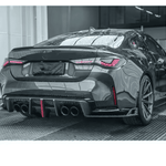 AE Style Rear Carbon Fiber Diffuser W/ Light - BMW M3/M4 G8X