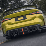 AE Style Rear Carbon Fiber Diffuser W/ Light BMW M3/M4 G8X